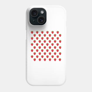 Wild Strawberries - White Phone Case