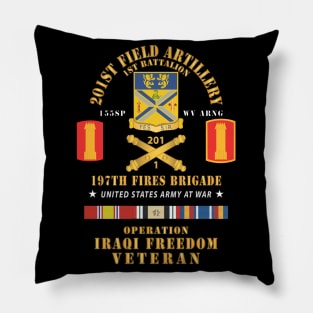 1st Battalion, 201st Artillery, 197th Fires Bde - Operation Iraqi Freedom Veteran X 300 Pillow