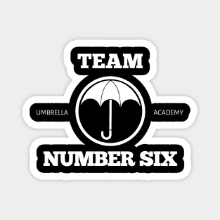 team number six - umbrella academy Magnet