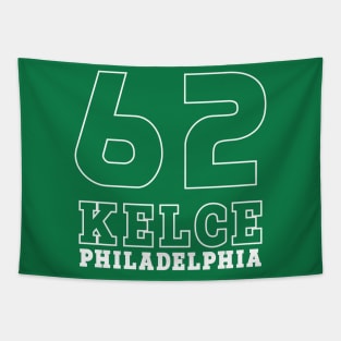 Kelce Jersey - 62 // Typography Design Tapestry