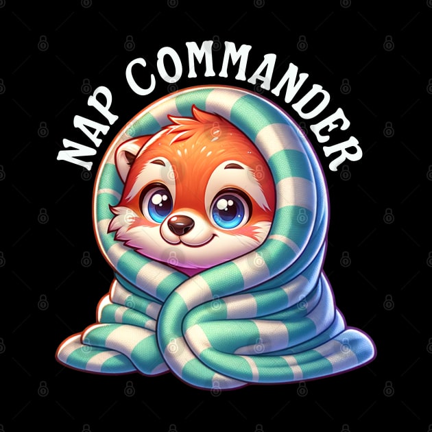 Funny Kawaii Nap Commander for Kids and Adults who love to Nap by Shirts by Jamie