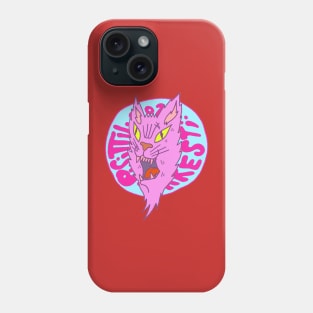 Stray Cat Logo face Pisittu Aresti - by Miskel Design Phone Case