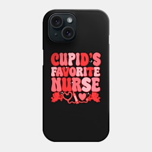 Cupids Favorite Nurse Groovy Valentines Day Phone Case