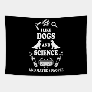 I Like Dogs And Science Tapestry