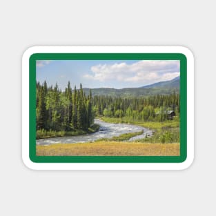 USA. Alaska. Denali National Park. River. Magnet