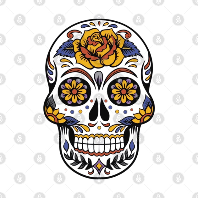 Floral Skull by code96
