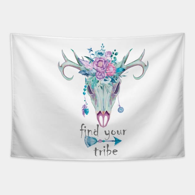 💚💜😍 Find your tribe (boho) Tapestry by FK-UK