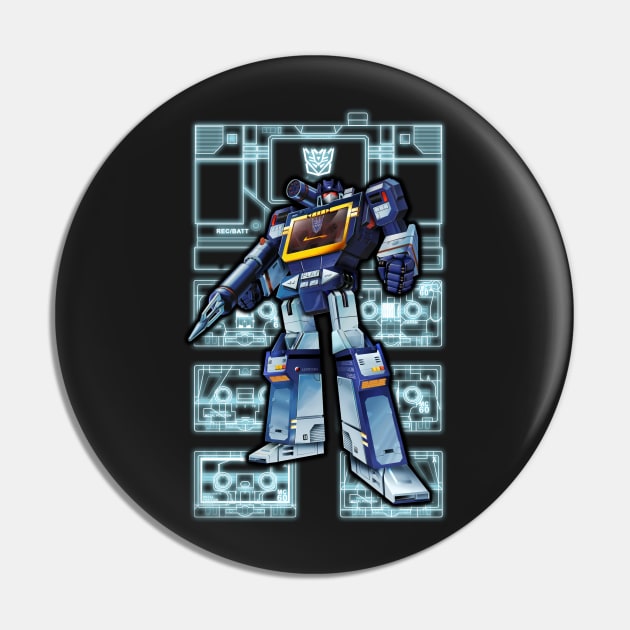 Masterpiece Soundwave Pin by Draconis130