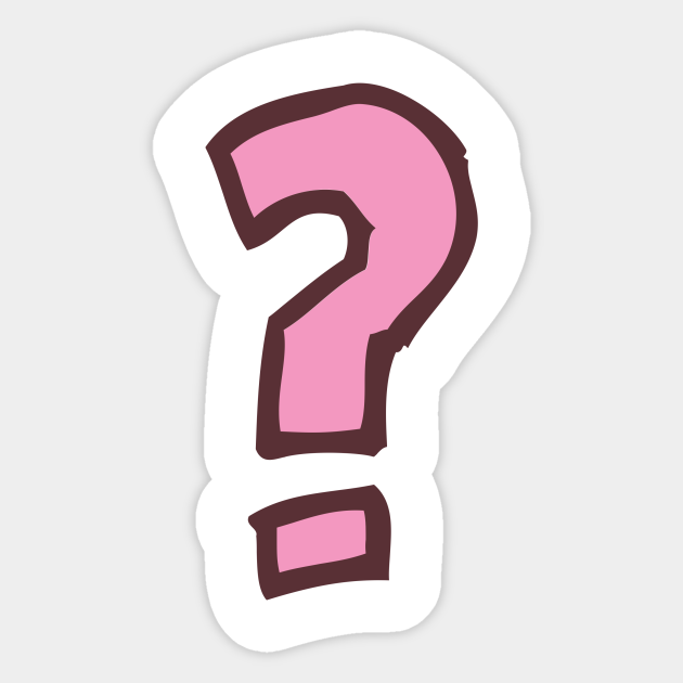 Question Mark Funny Nursery Cartoon Drawing Design - Question Mark - Sticker | TeePublic Question Mark Funny Nursery Cartoon Drawing Design - Question Mark - Sticker | TeePublic
