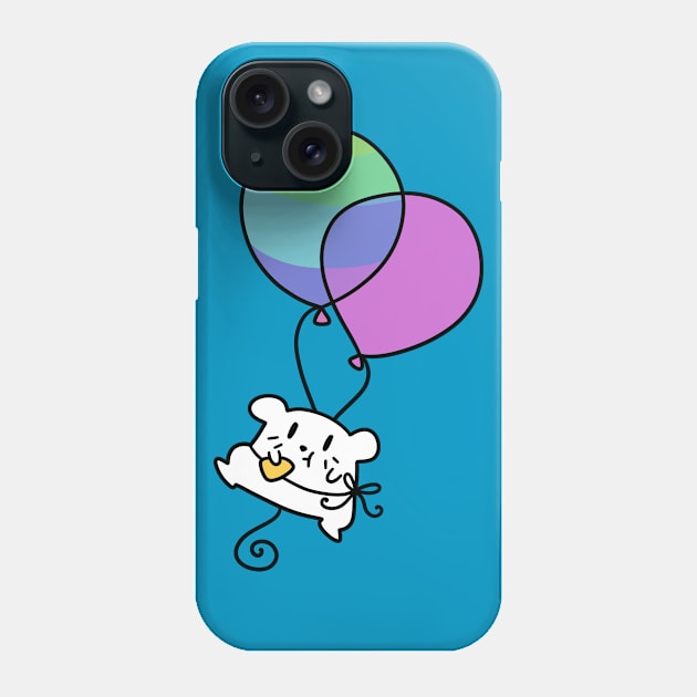 Chubby Balloon Mouse Phone Case by saradaboru