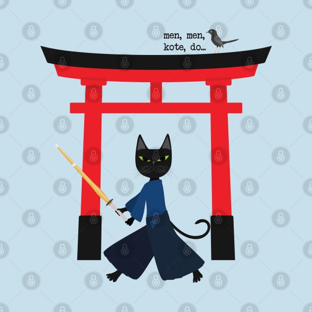 Kendo Samurai Cat by uncutcreations