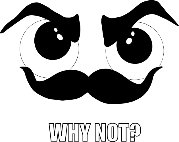 Mustache, why not? Kids T-Shirt by JazzyArt