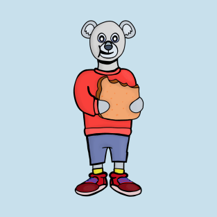 A Cute Bear Eating Bread T-Shirt