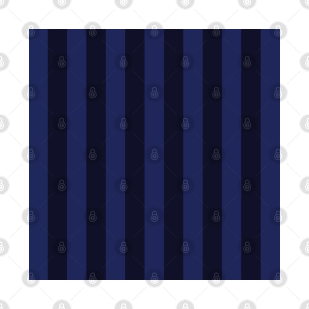 Navy Blue and Dark Navy Stripes, Vertical Awning Stripes by AmyBrinkman