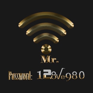 Couple clothing wifi and hotspot for male - Gold edition T-Shirt