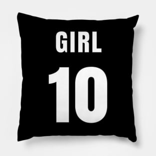 GIRL NUMBER 10 FRONT-PRINT Pillow