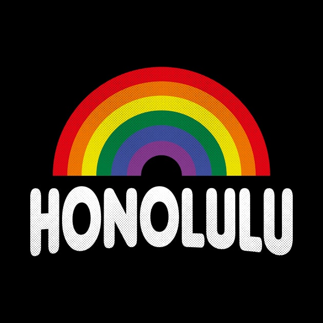 Honolulu, Hawaii - HI Pride Rainbow by thepatriotshop