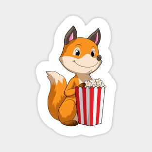 Fox with Popcorn Magnet