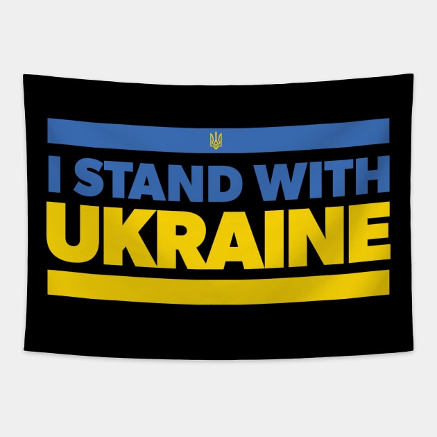 I STAND WITH UKRAINE Tapestry by Howchie