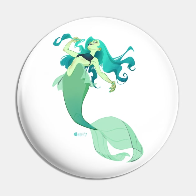 Mermaid Pin by cseguritanart