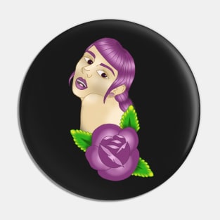 Purple girl Pin