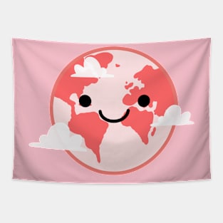 Pink Earth Tapestry