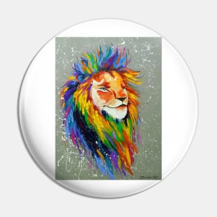 Rainbow Lion Pin