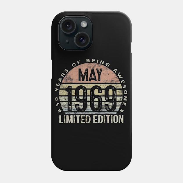 Born May 1969 Limited Edition 51th Birthday Gifts Phone Case by teudasfemales