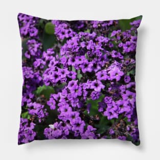 Whimsical purple Flowers Photo Pillow