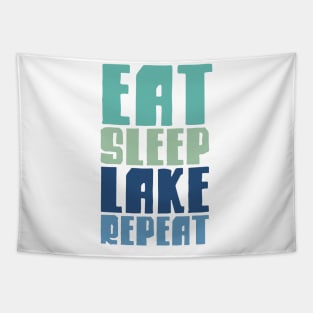 Eat Sleep Lake Repeat Tapestry