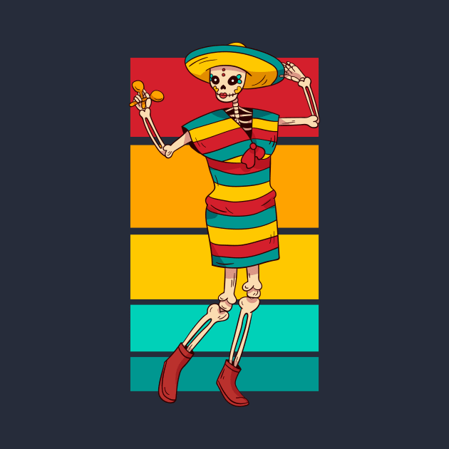 Dia de los Muertos Dancer by SLAG_Creative