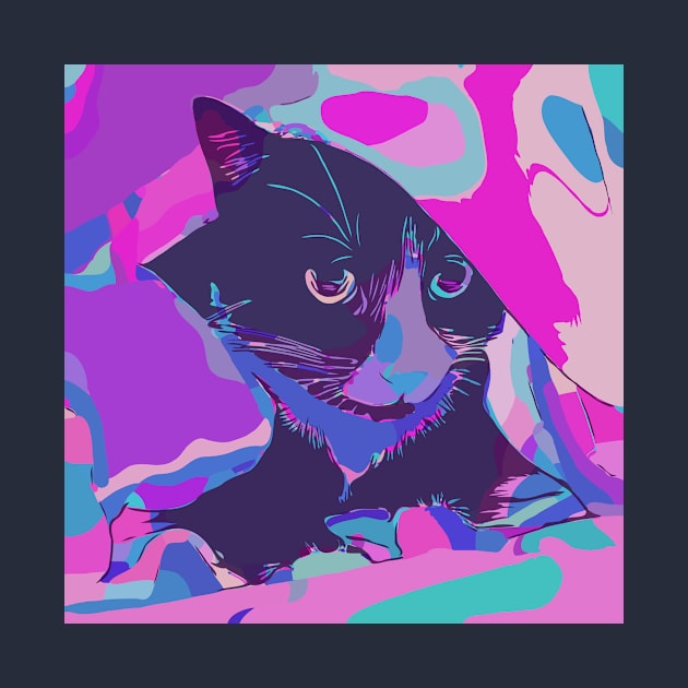 Psychedelic cat by WelshDesigns