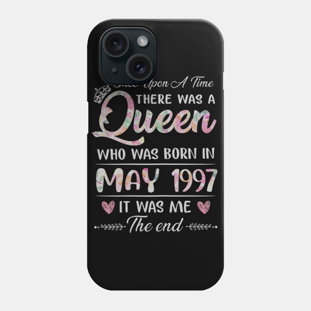 Girls 23rd Birthday Queen May 1997 23 Years Old Phone Case by daylightpombo3