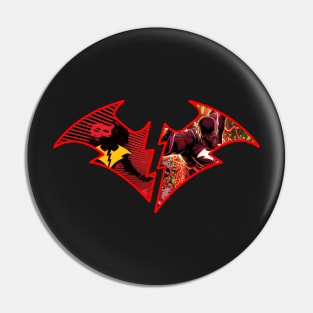 Red Death Collage Logo V2 Pin