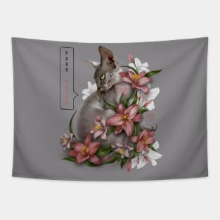 PURR BLOOM Tapestry