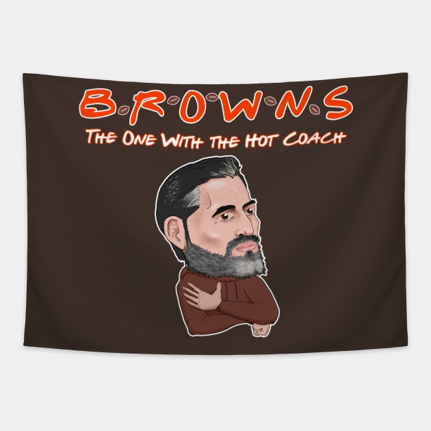 BROWNS: The One With the Hot Coach Tapestry by thedadwhodraws