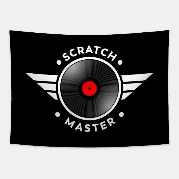 DJ Scratch Master Cool Design Gift Tapestry by Super Fresh Art