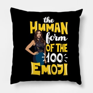 The Human Form of the 100 Emoji Pillow