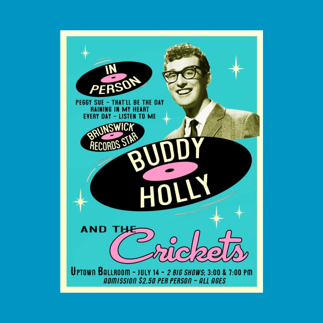 Buddy Holly In Person (Teal) by Vandalay Industries