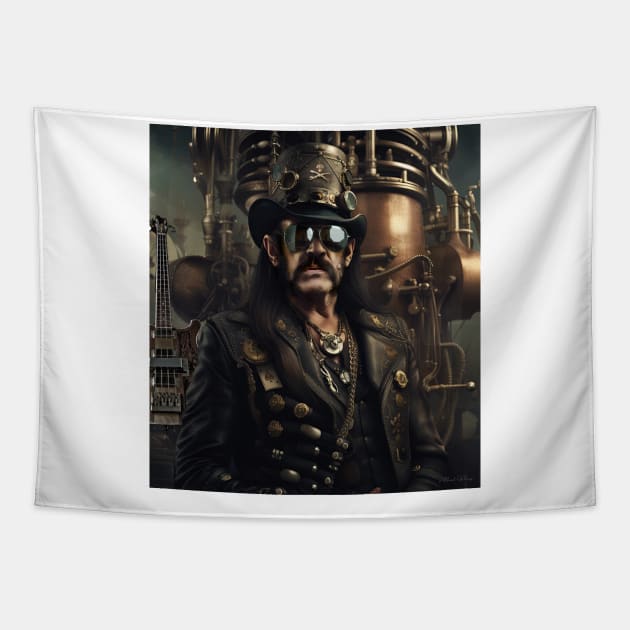 Lemmy Motorhead Steampunk Tapestry by IconsPopArt