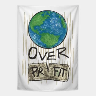 Planet Over Profit Earth Day 2024 Environmental Awareness Tapestry