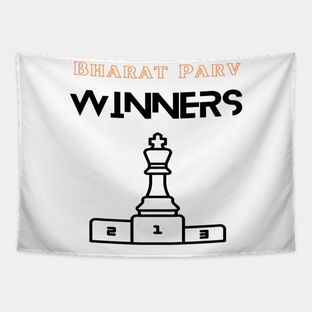 Bharat Parv - Chess Winners Tapestry by Bharat Parv