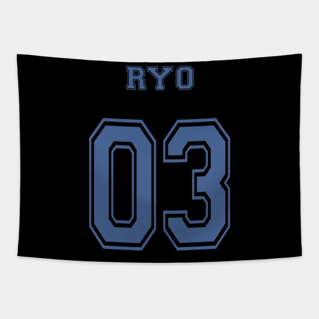 BOCCHI THE ROCK: RYO 03 FRONT & BACK PRINT Tapestry by FunGangStore