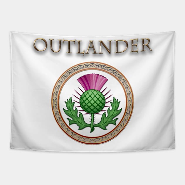 Outlander Thistle Tapestry by ShawnaMac