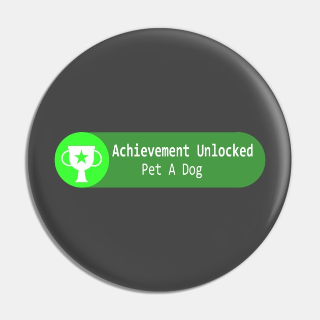 Achievement: Dog Pin by queennerdco