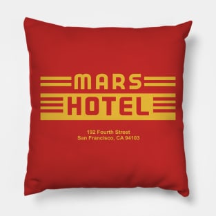 Mars Hotel (gold) Pillow