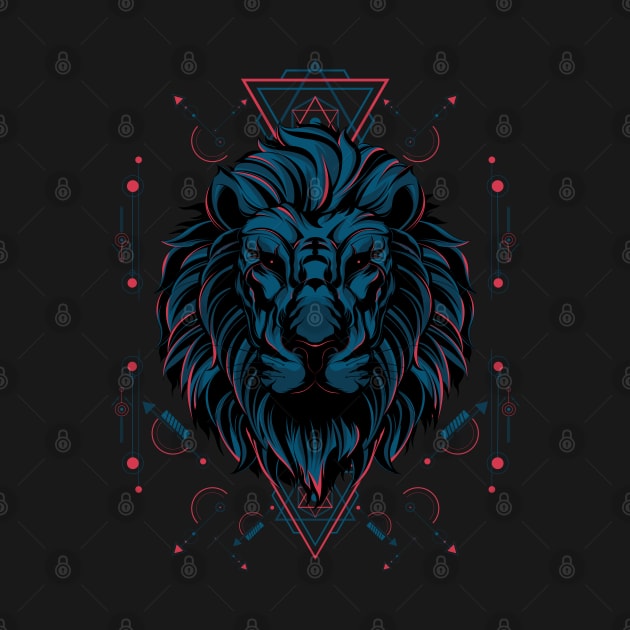 The Lion sacred geometry by secondsyndicate