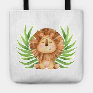 Watercolor Lion Cub Tote