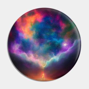 Rainbow Nebula Galaxy Pin