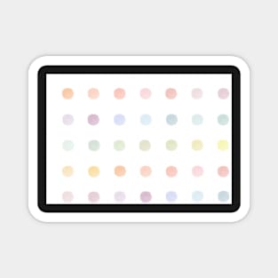 Pastel Watercolor Dots Magnet